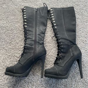Black High Heel boots in great condition.